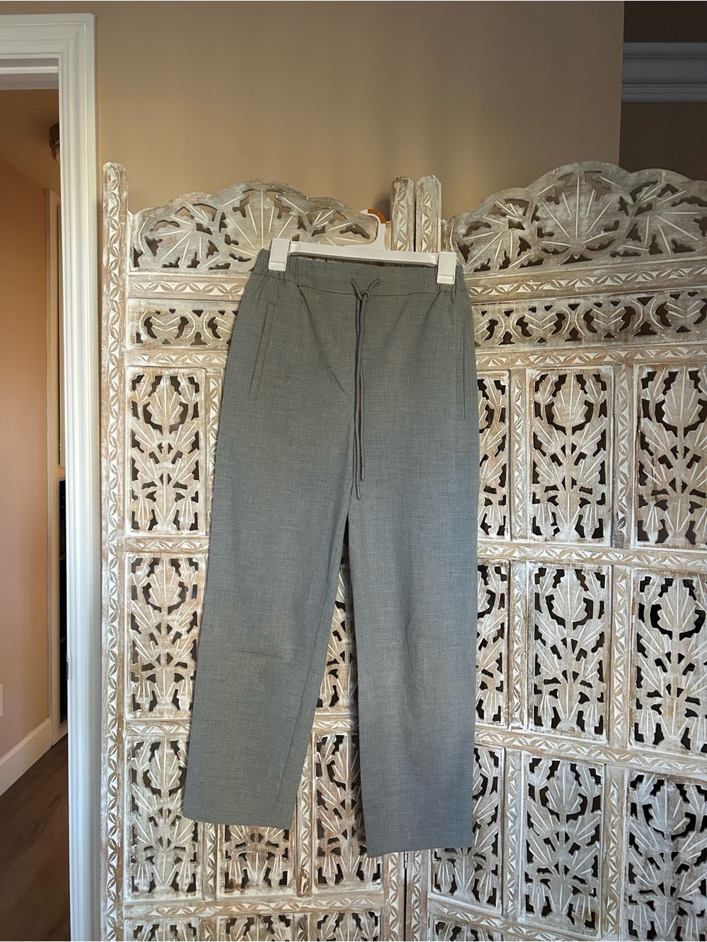 Zara Women’s Gray Drawstring Dress Trousers